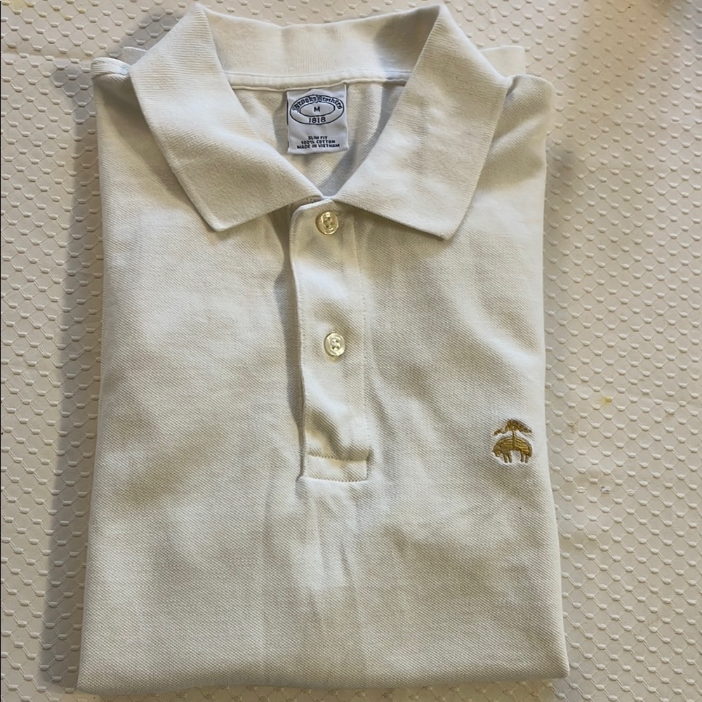 Brooks Brothers Cream Polo Shirt